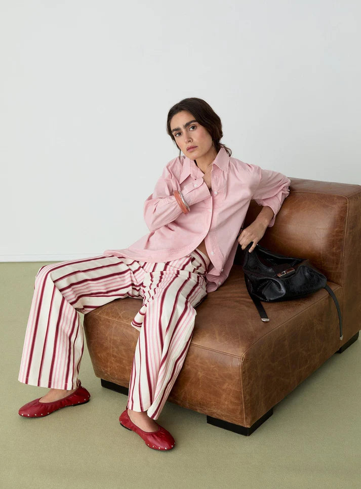 Elysian Collective Laagam No Boyfriend Shirt Pink