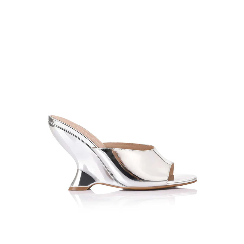 Elysian Collective Lana Wilkinson Martha Wedge Silver Metallic