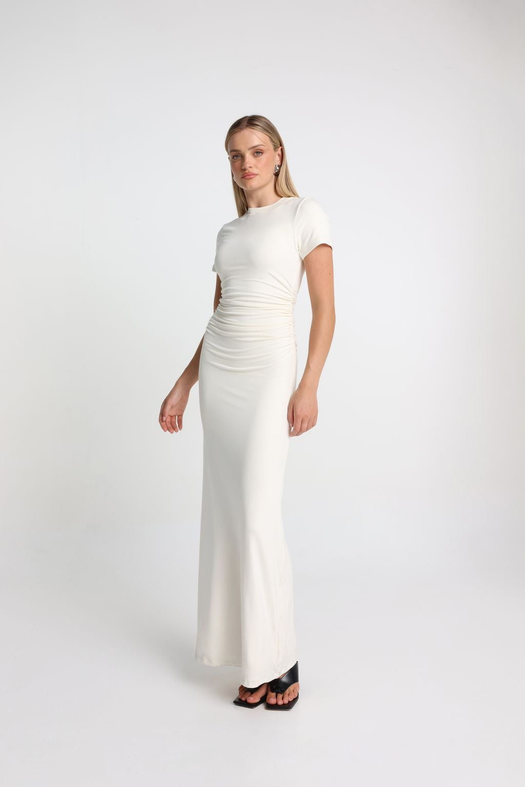 Elysian Collective Maddison The Label Palmer Maxi Dress Milk