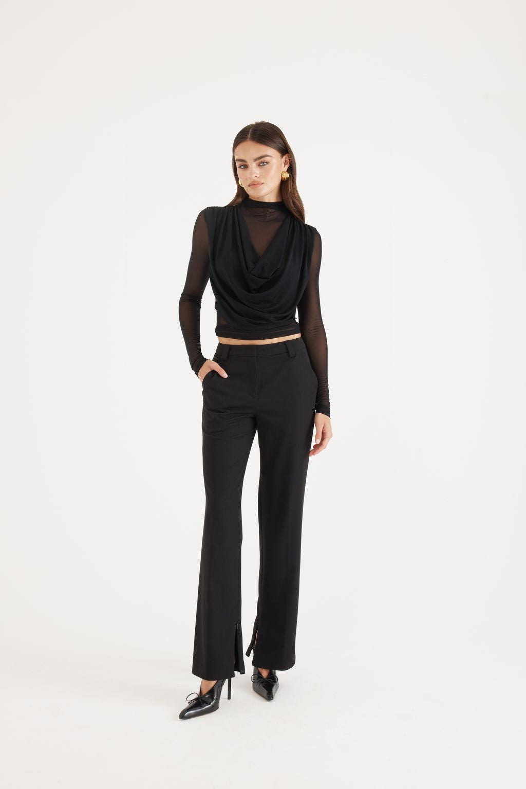 Elysian Collective Madison The Label Grace Top Black