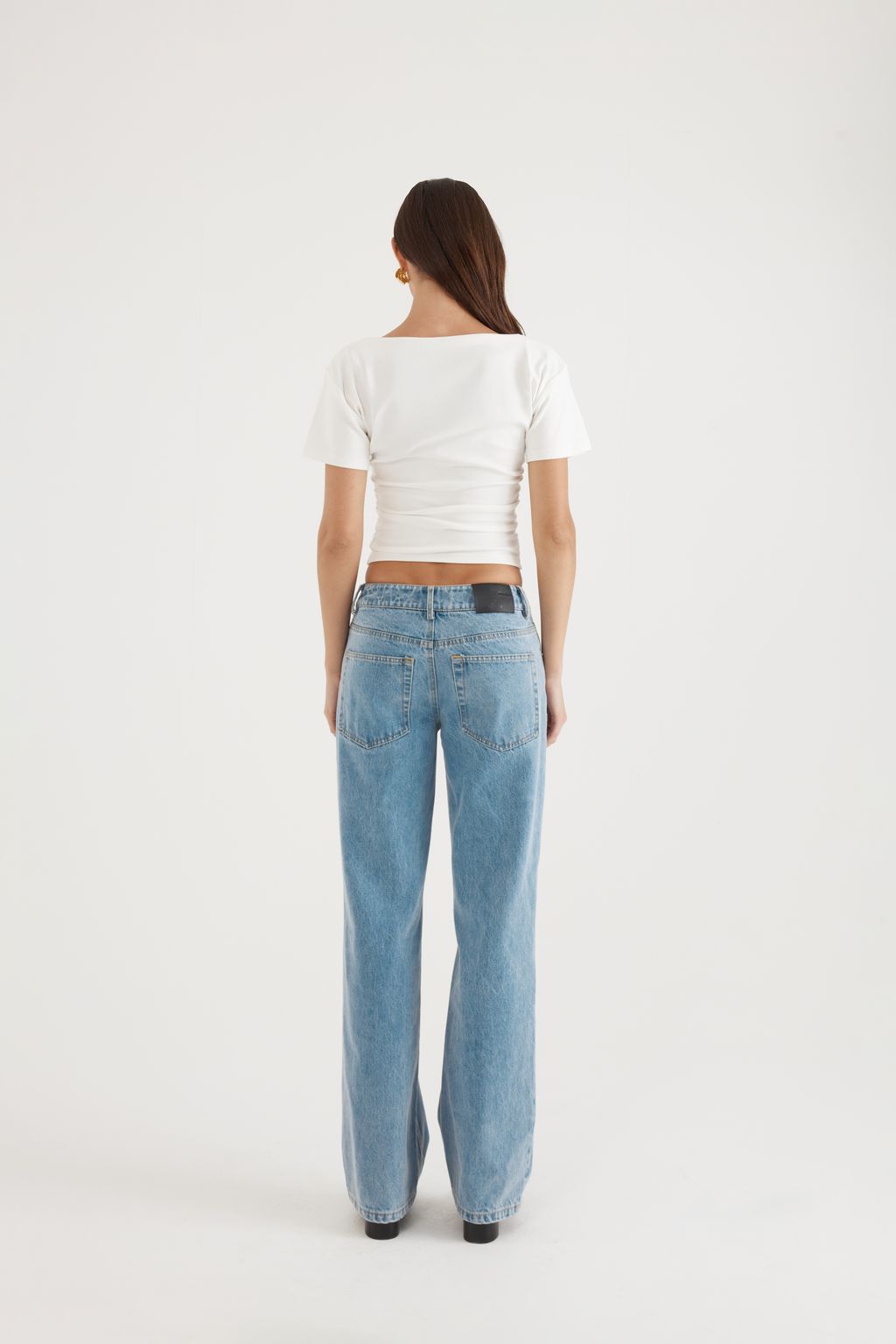Elysian Collective Madison The Label Oxford Top White