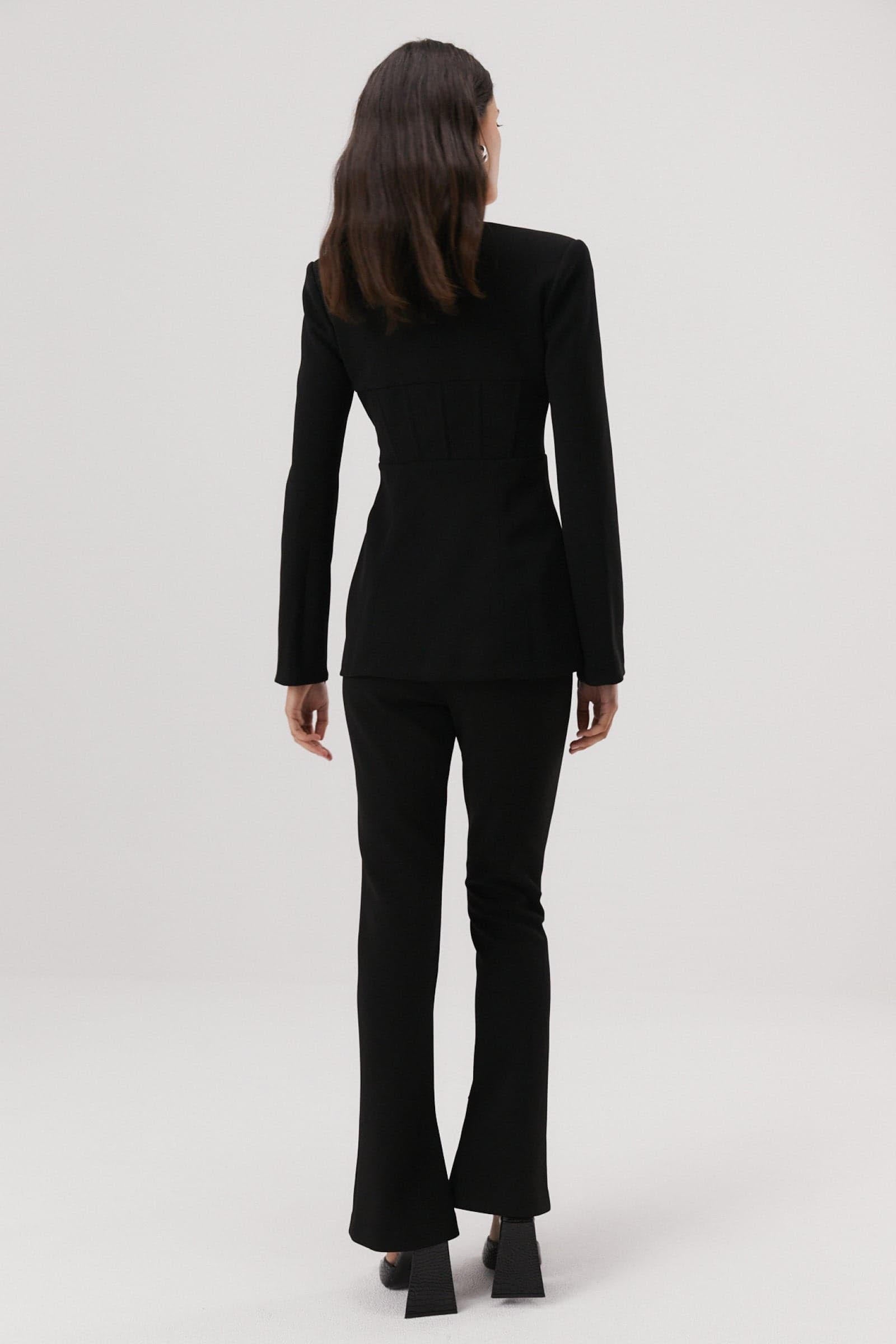 Elysian Collective Misha Abeni Structured Blazer Black