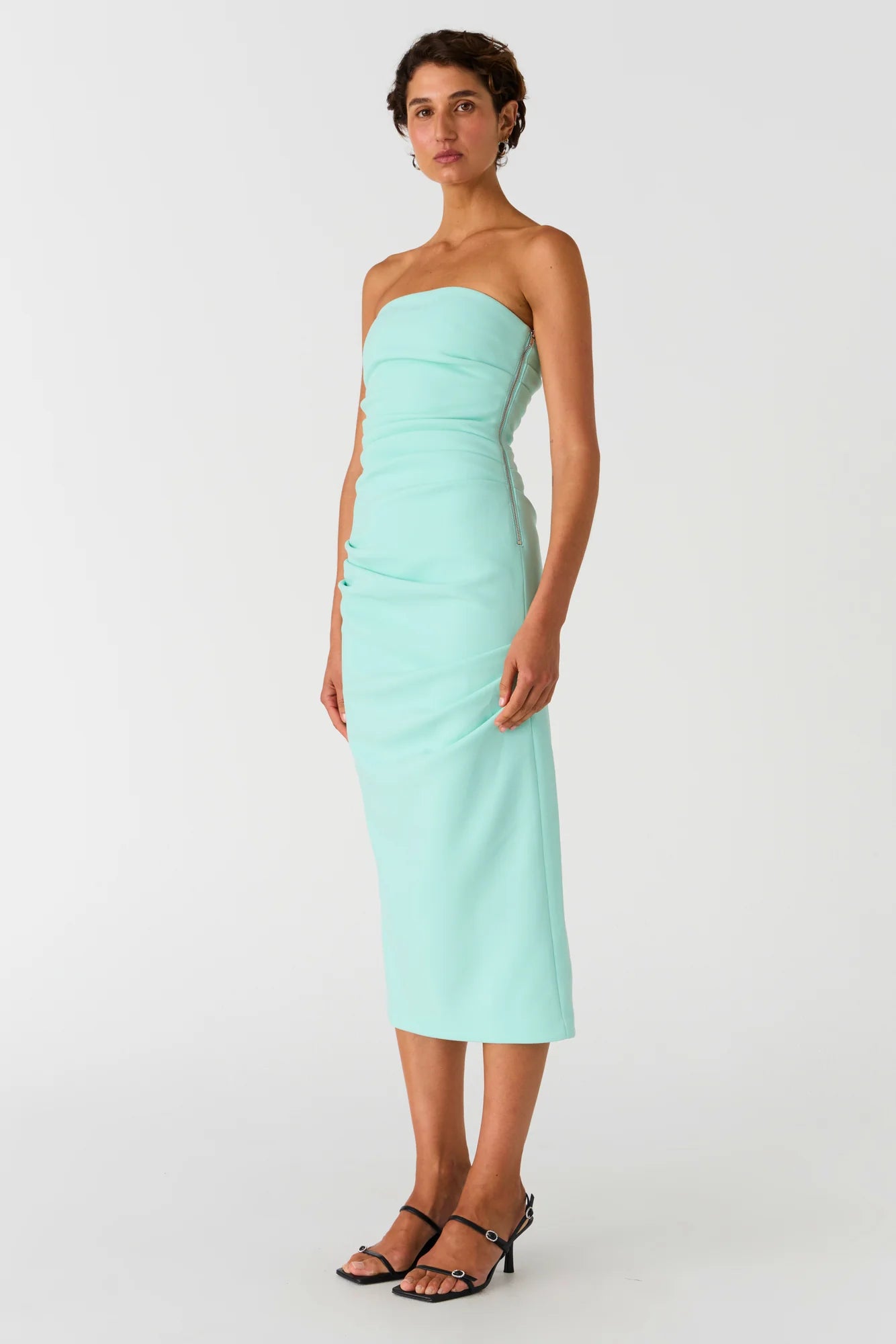 Elysian Collective Misha Calandra Dress Acqua Spray