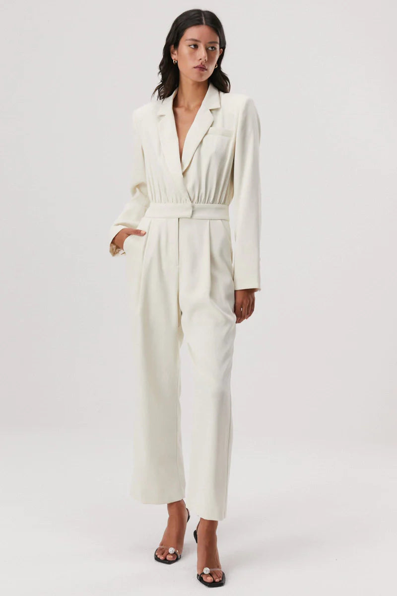 Elysian Collective Misha Cassius Jumpsuit Ecru