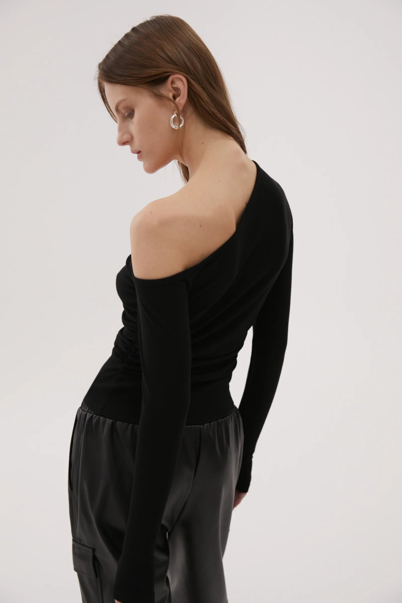 Elysian Collective Misha Shawn Jersey Top Black