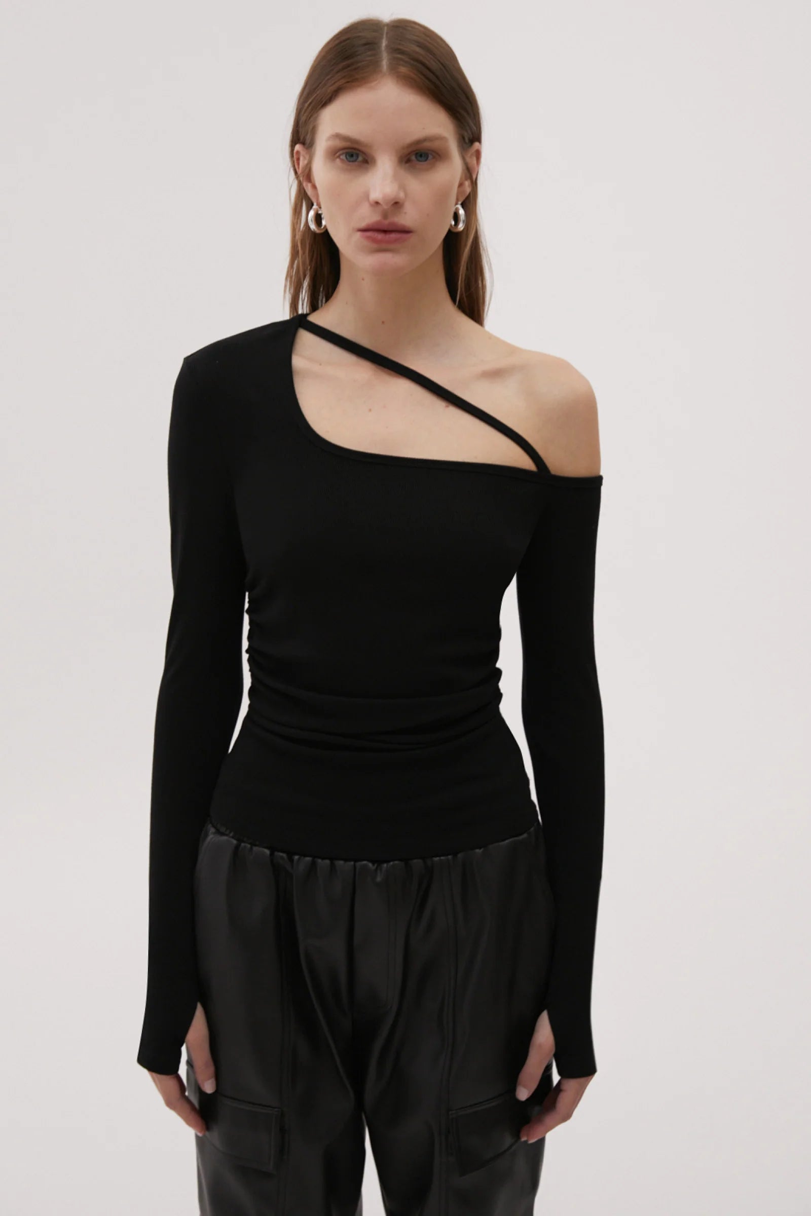 Elysian Collective Misha Shawn Jersey Top Black