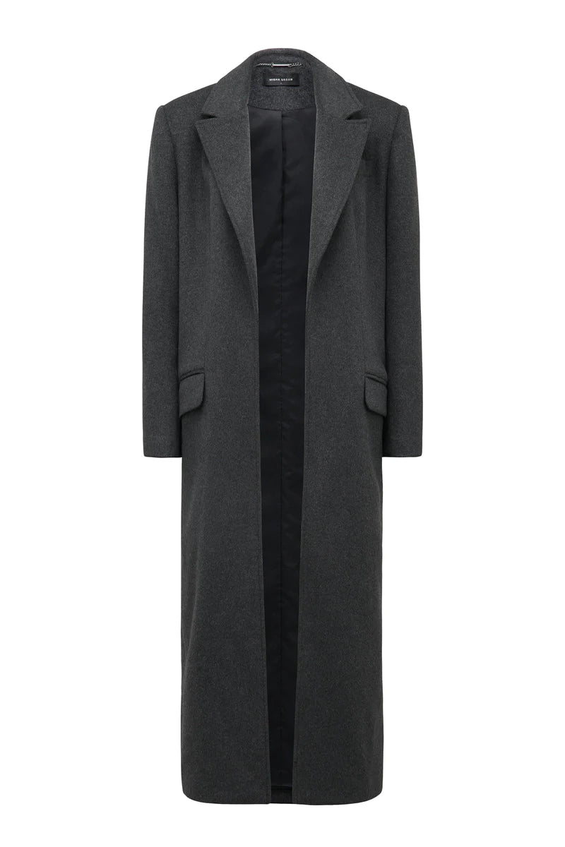 Elysian Collective Misha Urban Dabney Oversized Coat Charcoal