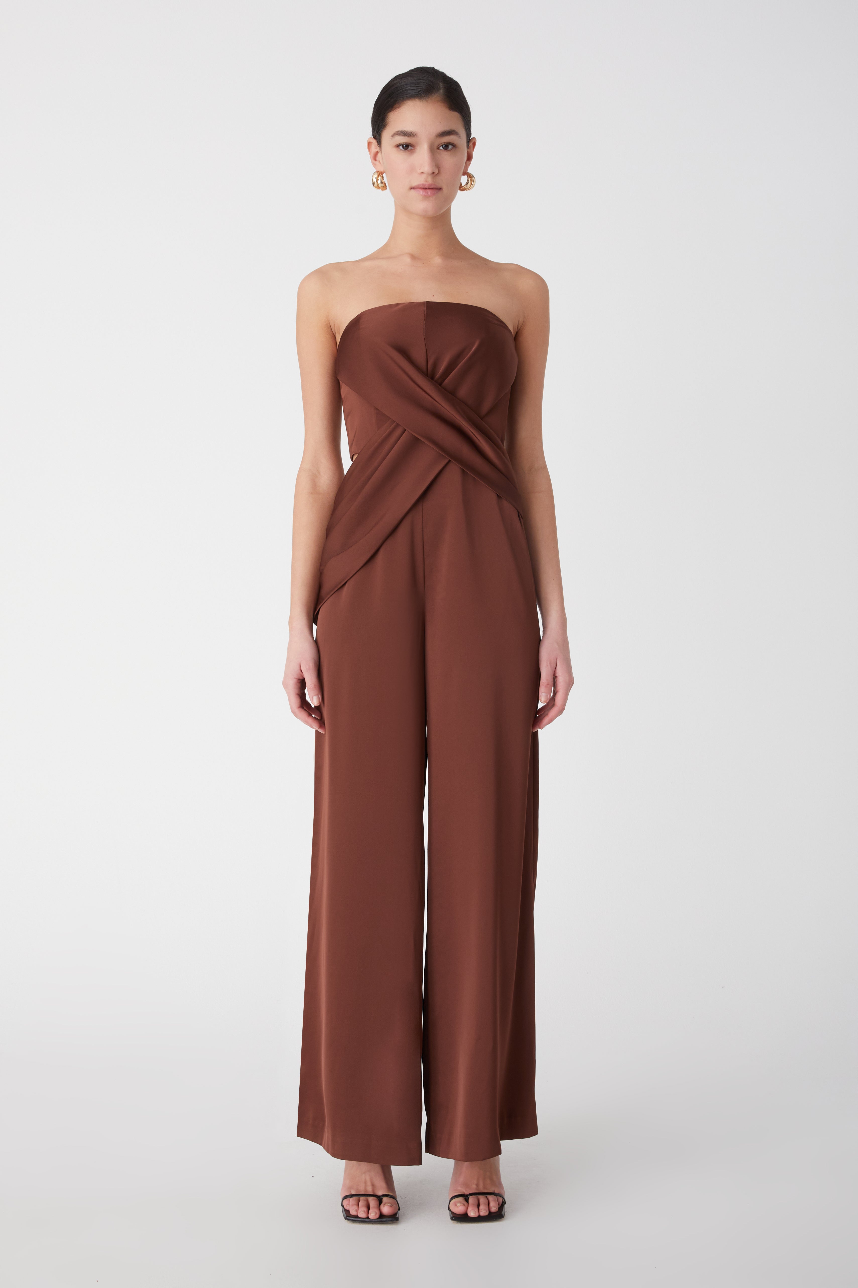 MISHA - VALENTINA JUMPSUIT (CINNAMON)