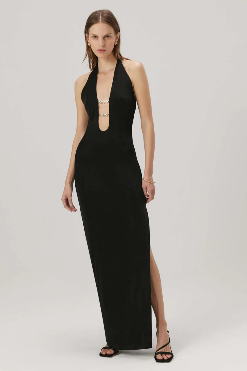 Elysian Collective Misha Yesenia Gown Black