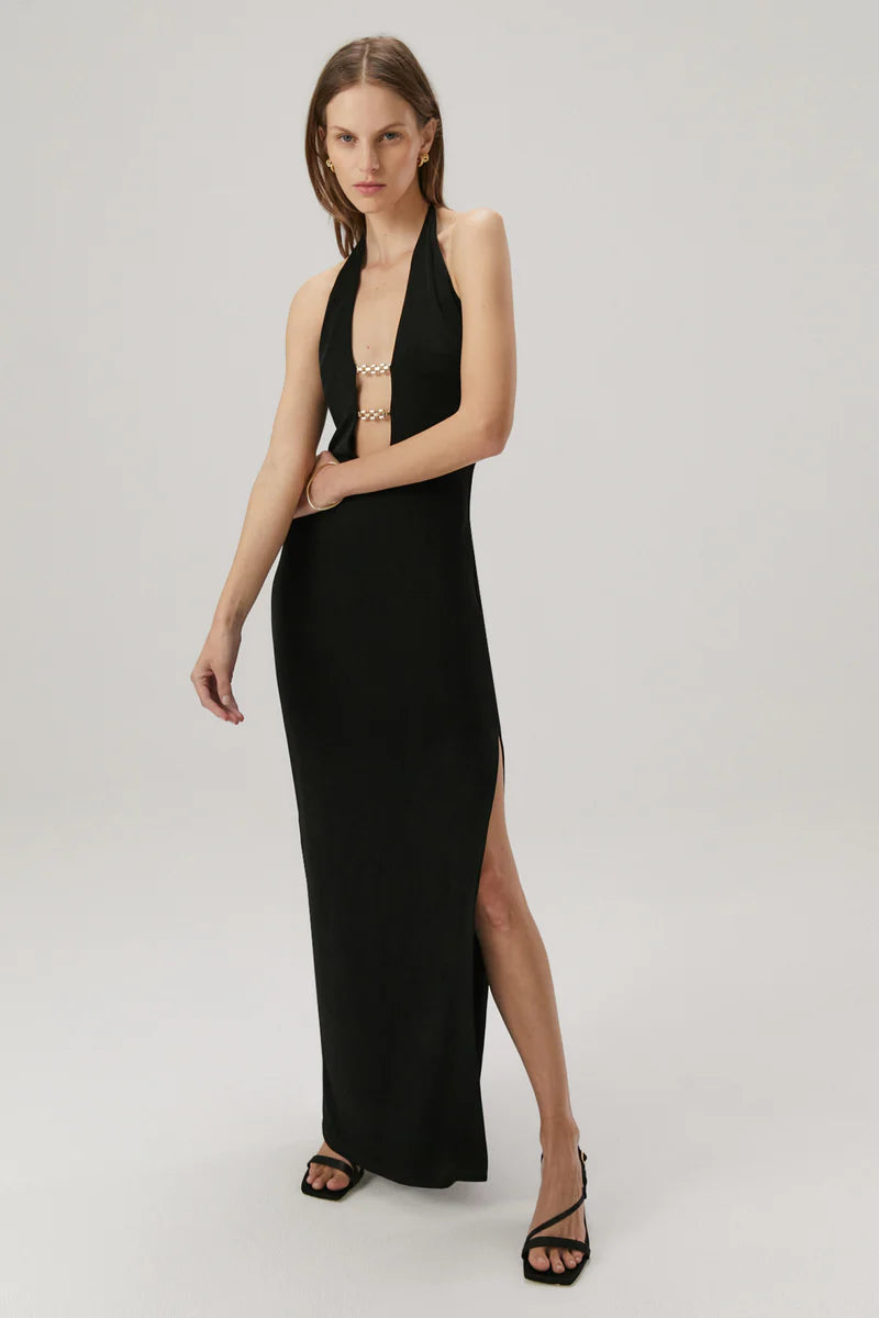 Elysian Collective Misha Yesenia Gown Black