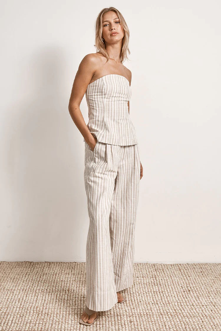 Elysian Collective Mon Renn Illusion Pant Natural Stripe 