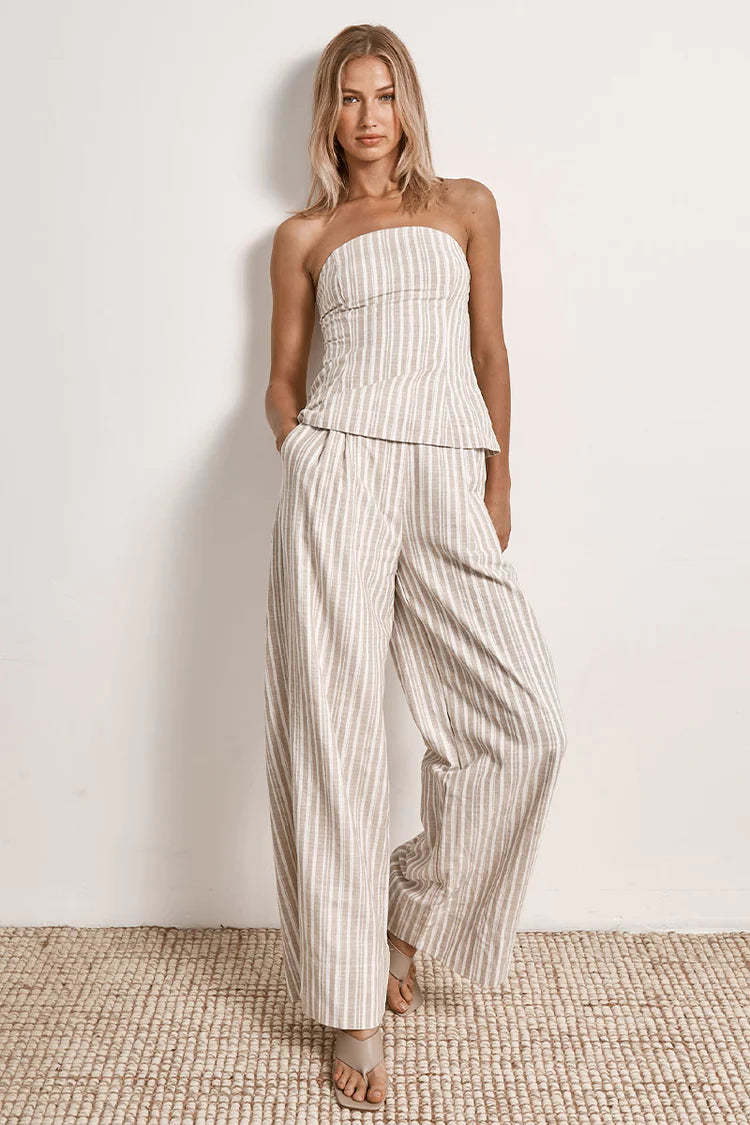 Elysian Collective Mon Renn Illusion Pant Natural Stripe