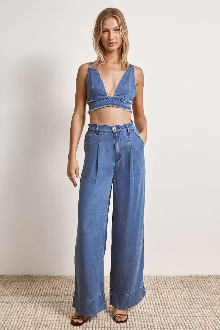 Elysian Collective Mon Renn Odyssey Crop Denim