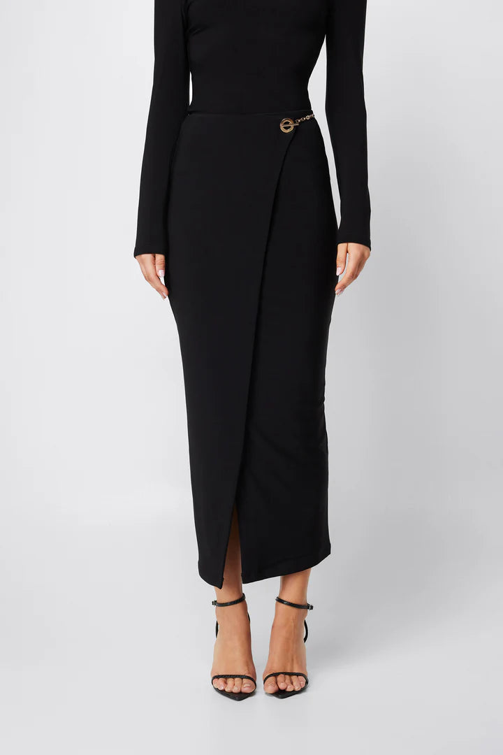 Elysian Collective Mossman Defiant Midi Skirt Black