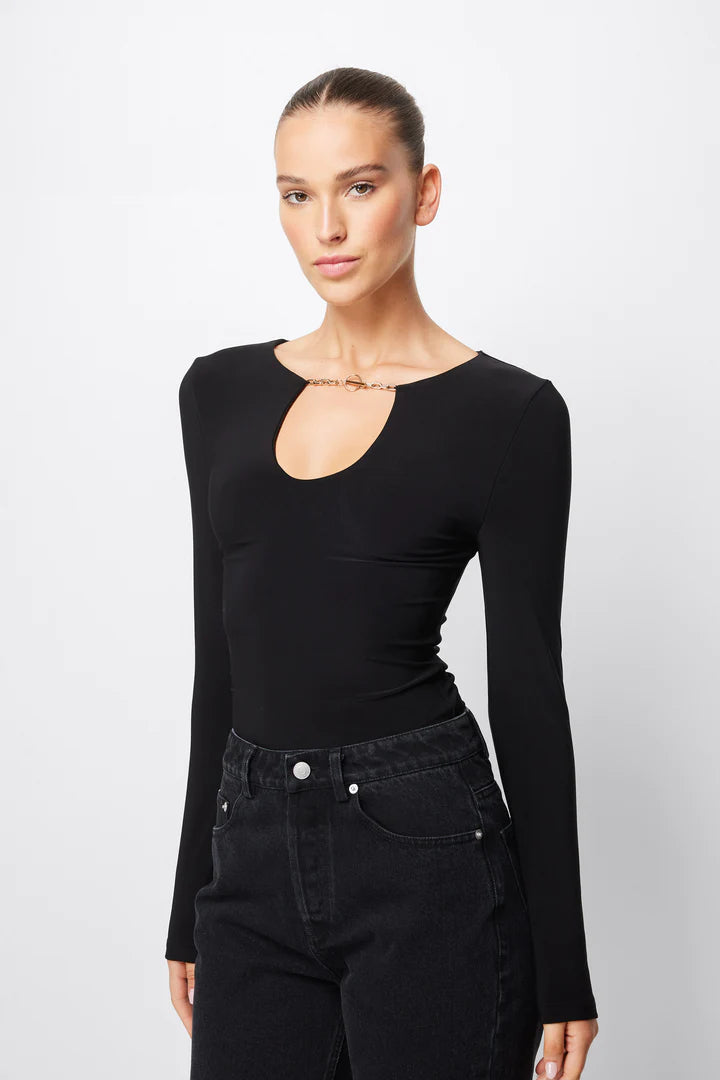 Elysian Collective Mossman Defiant Top Black