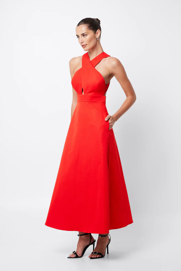 Elysian Collective Mossman Encore Maxi Dress Red