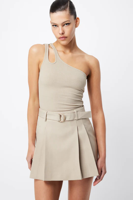 Elysian Collective Mossman Fable Mini Skirt Beige