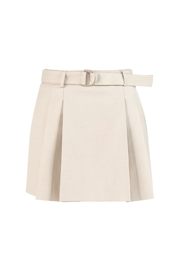 Elysian Collective Mossman Fable Mini Skirt Beige