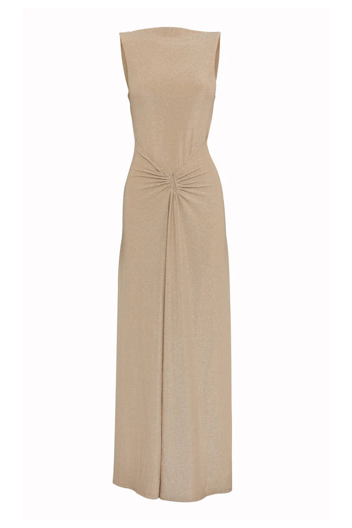 Elysian Collective Mossman Golden Hour Maxi Dress Gold