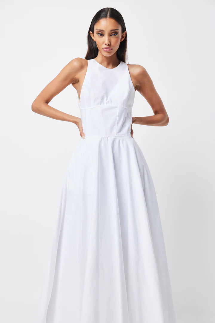 Elysian Collective Mossman Homage Maxi Dress White