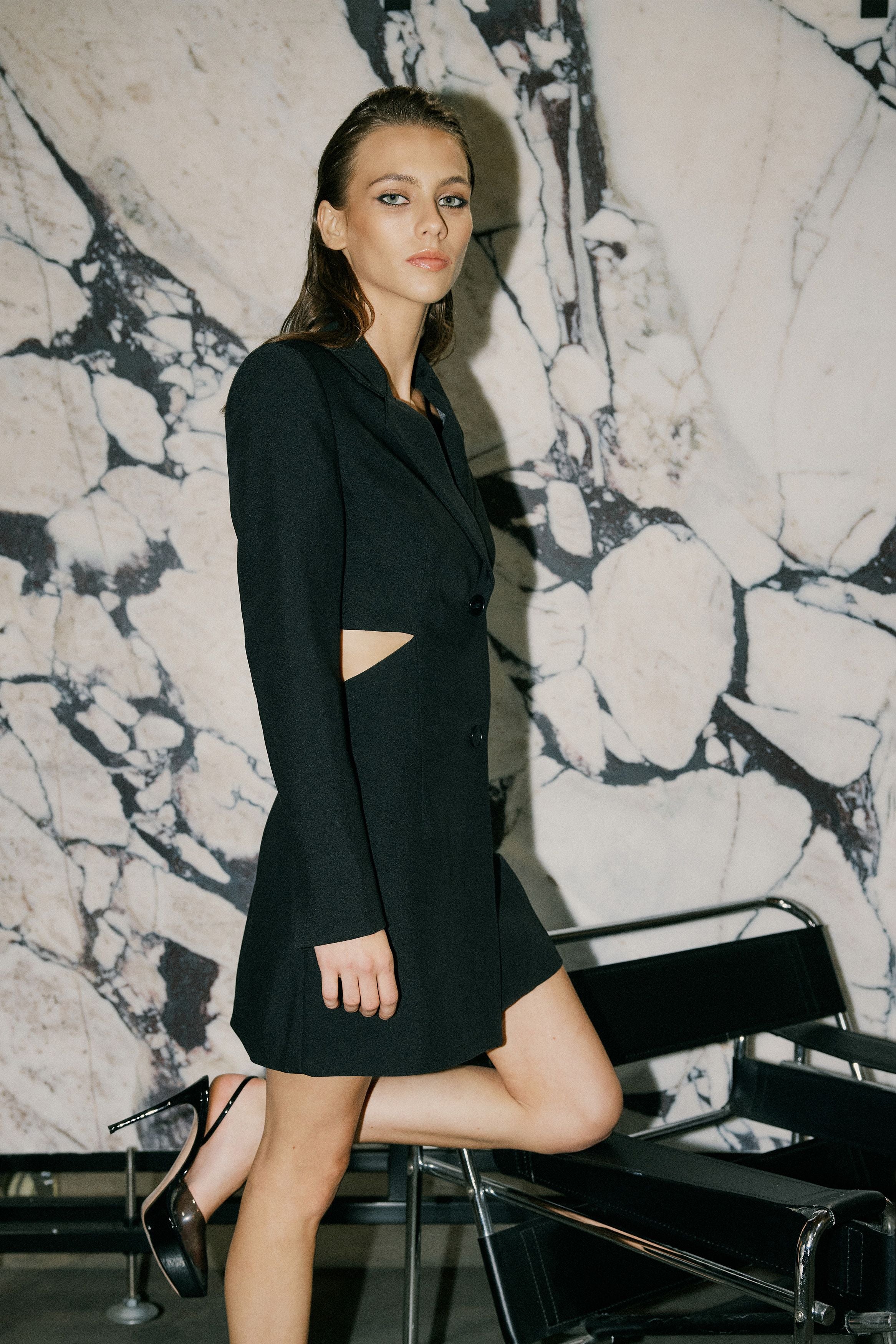 Elysian Collective Mossman Meet Again Blazer Dress Black