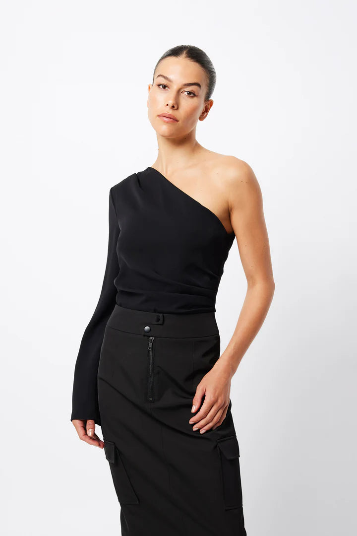 Elysian Collective  Mossman Novel Top Black