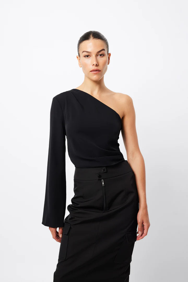 Elysian Collective  Mossman Novel Top Black