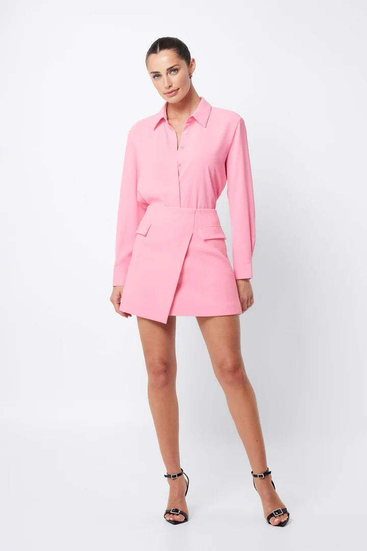 Elysian Collective Mossman On My Way Mini Skirt Pink