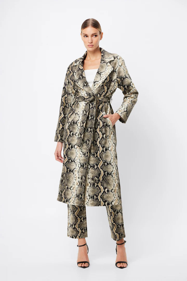 Elysian Collective Mossman Restless Trench Coat Serpent