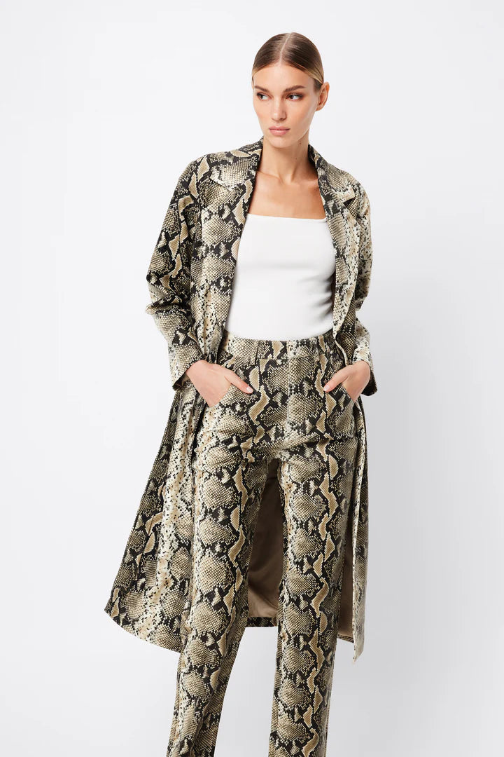 Elysian Collective Mossman Restless Trench Coat Serpent