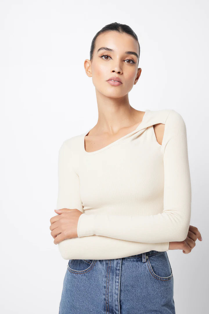 Elysian Collective Mossman Soho Top Oatmeal