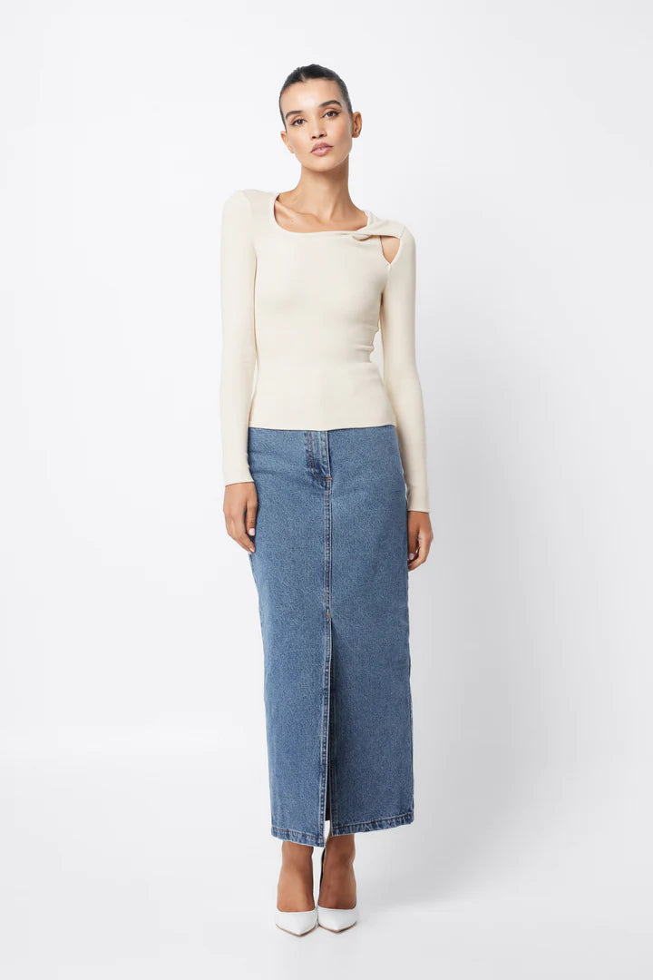 Elysian Collective Mossman Soho Top Oatmeal