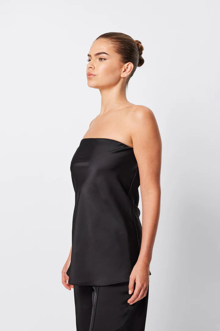 Elysian Collective Mossman Toulouse Strapless Top Black