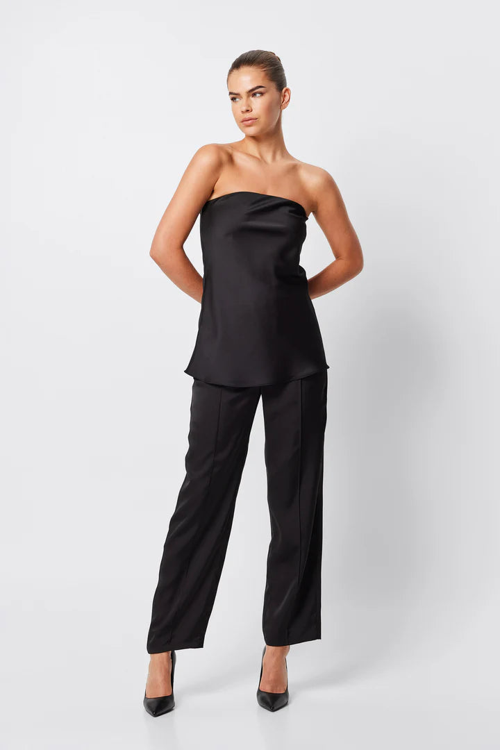 Elysian Collective Mossman Toulouse Strapless Top Black