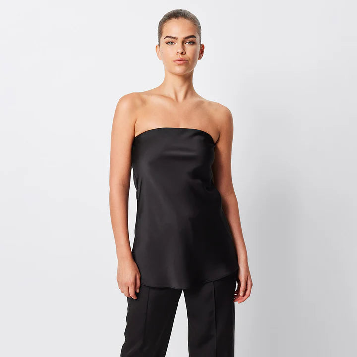 Elysian Collective Mossman Toulouse Strapless Top Black