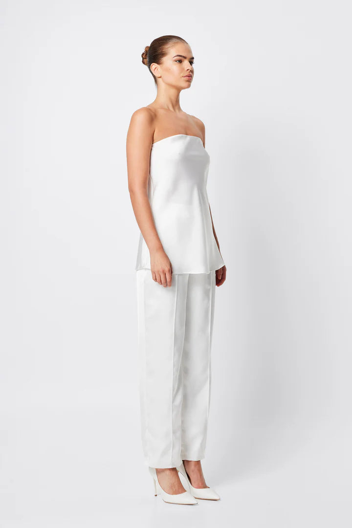 Elysian Collective Mossman Toulouse Strapless Top White