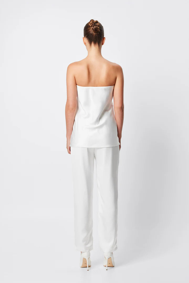 Elysian Collective Mossman Toulouse Strapless Top White