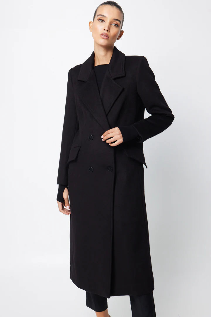 Elysian Collective Mossman Trafalgar Coat Black