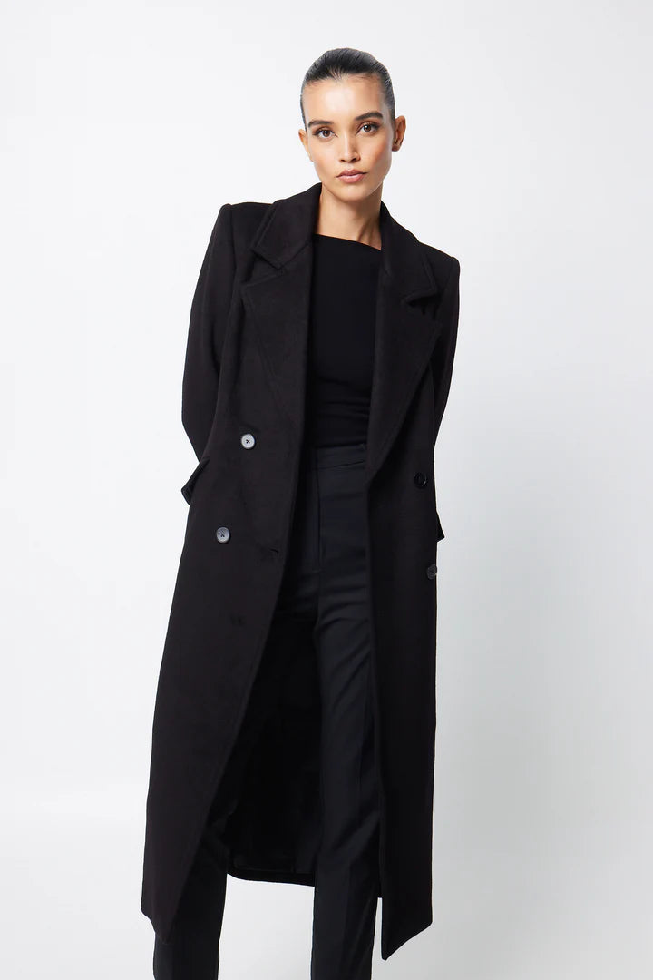 Elysian Collective Mossman Trafalgar Coat Black