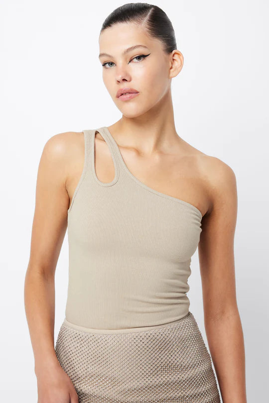 Elysian Collective Mossman Vice Tank Top Beige