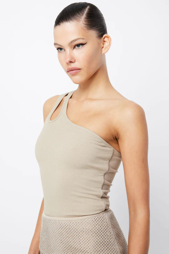 Elysian Collective Mossman Vice Tank Top Beige