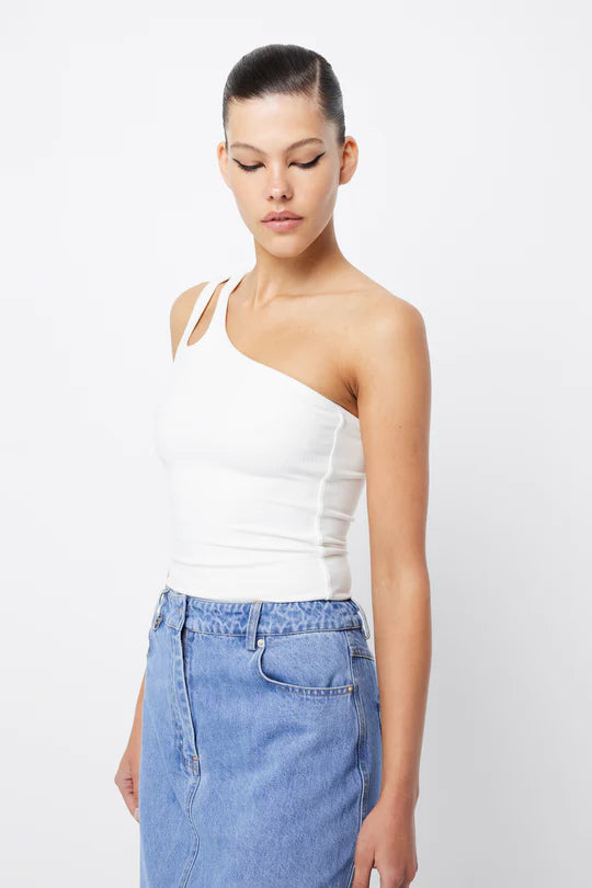 Elysian Collective Mossman Vice Tank Top White