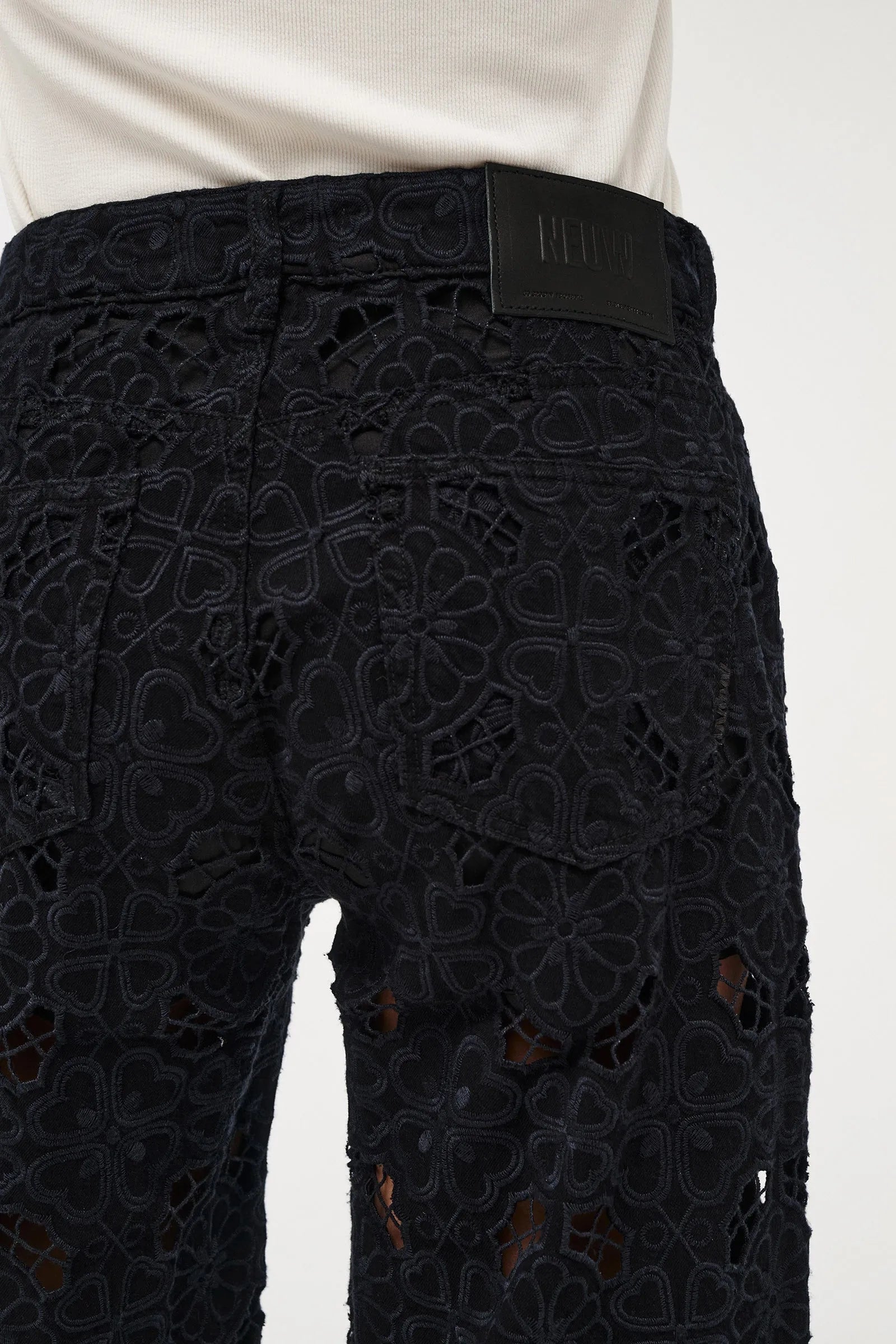 Elysian Collective Neuw Denim Eva Wide Fiore Embroidery