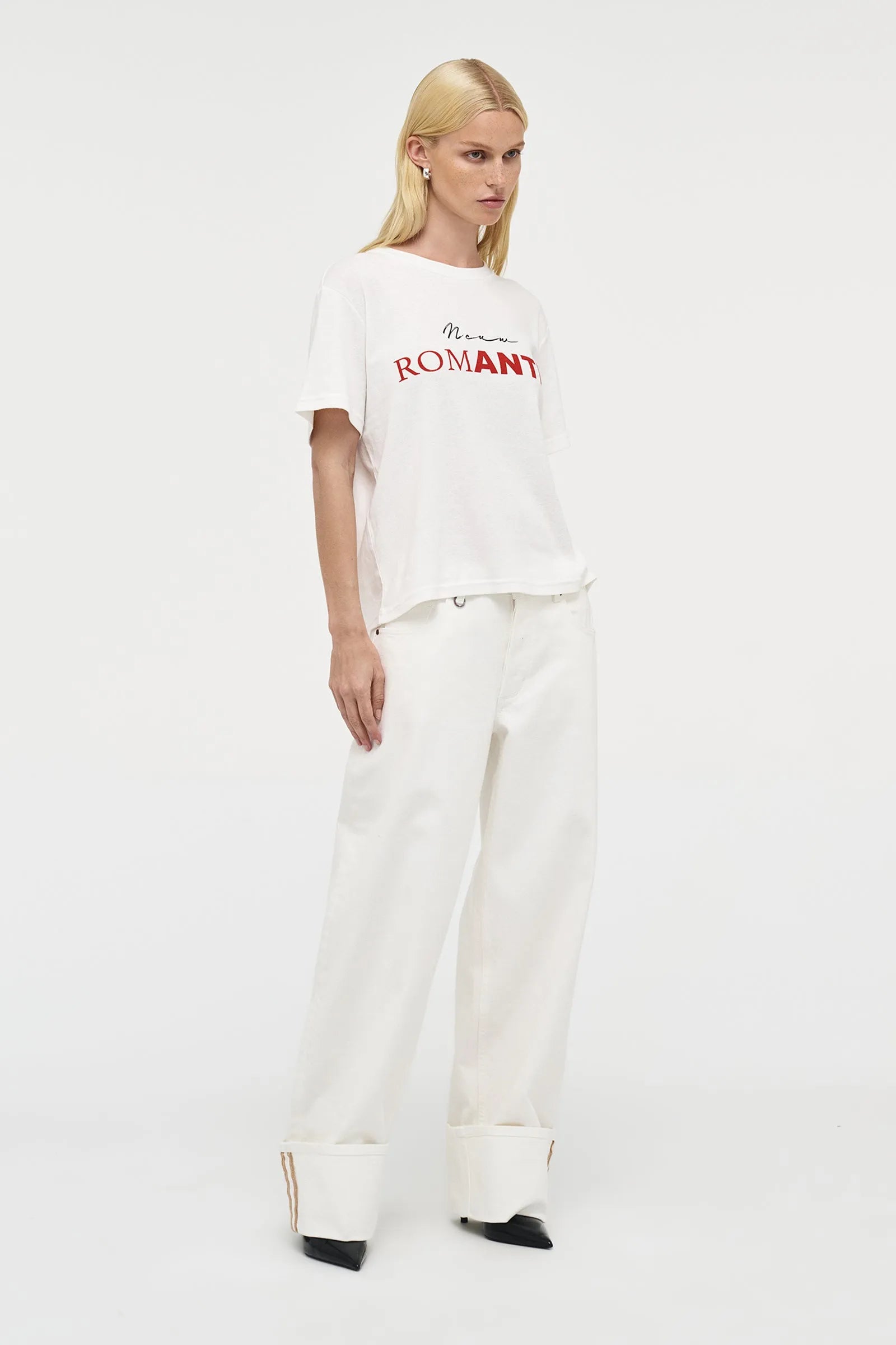 Elysian Collective Neuw Denim Nancy Barrel White