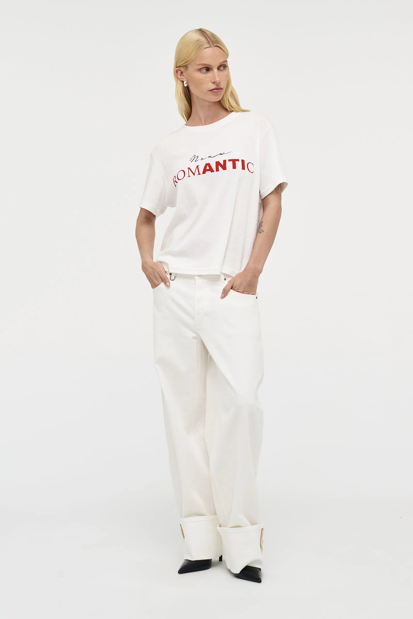 Elysian Collective Neuw Denim Nancy Barrel White