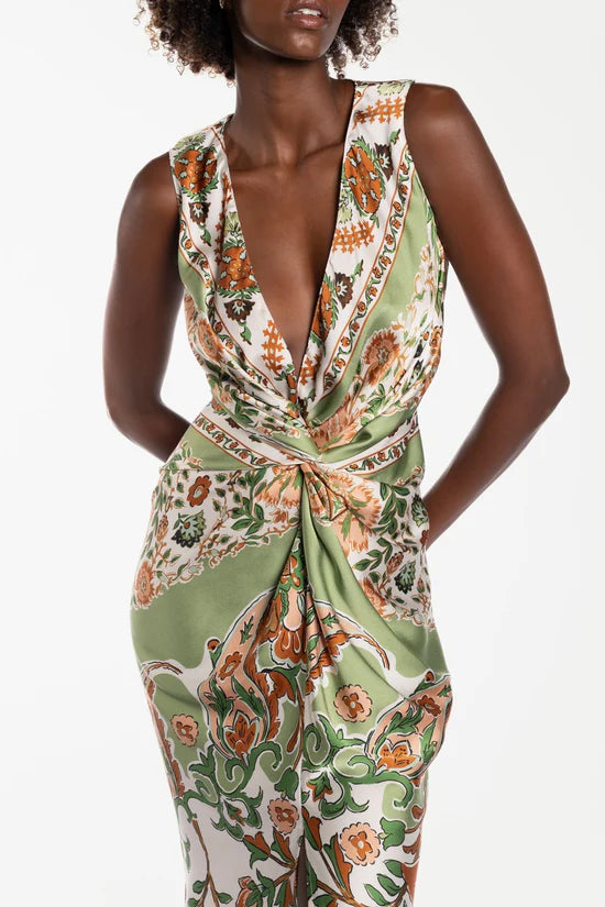 Elysian Collective One Fell Swoop Gaia Maxi Dress Romani Print