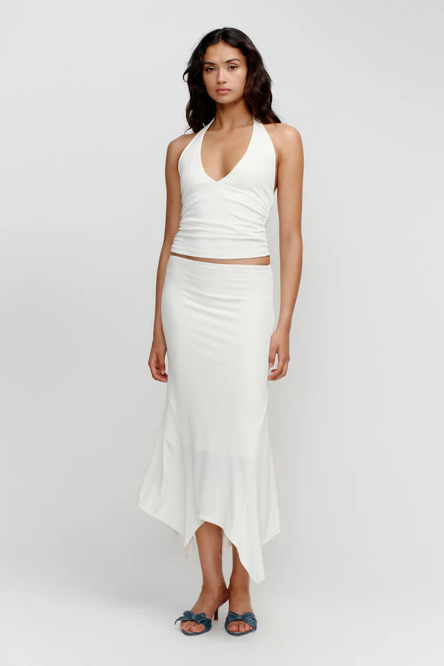 Elysian Collective Ownely Kyah Halter Top Ivory