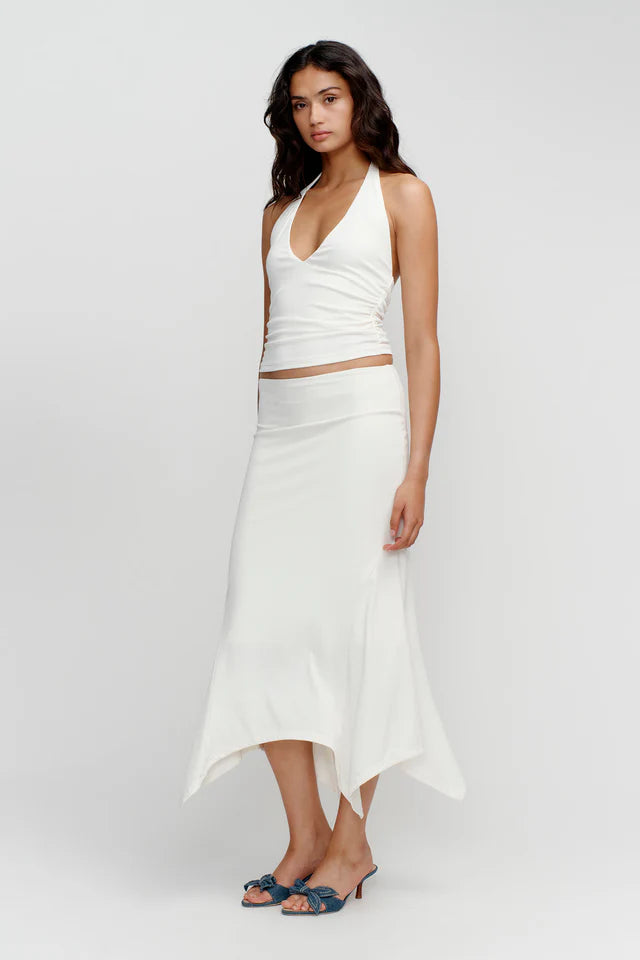 Elysian Collective Ownely Kyah Halter Top Ivory