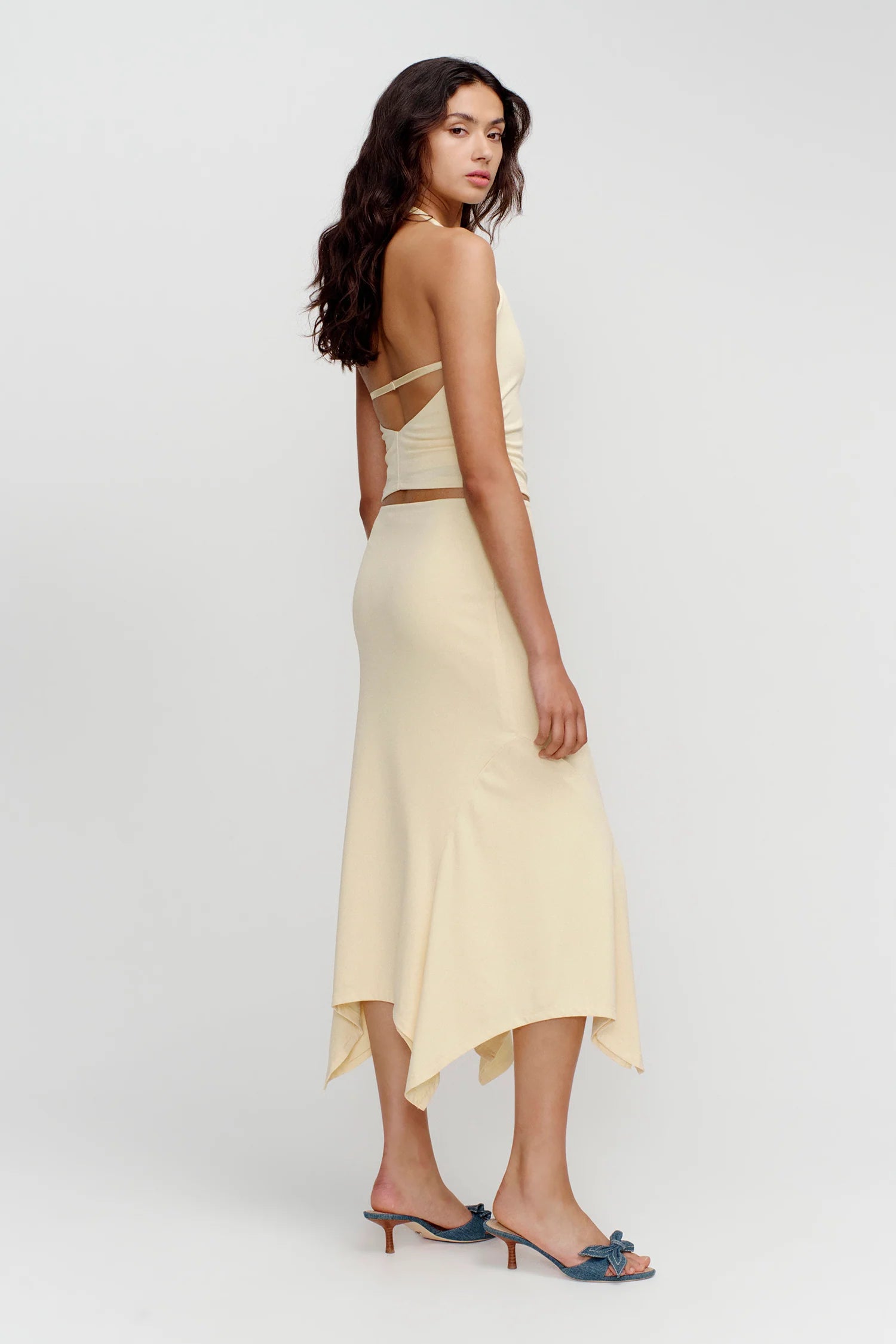 Elysian Collective Ownley Kyah Halter Top Butter 