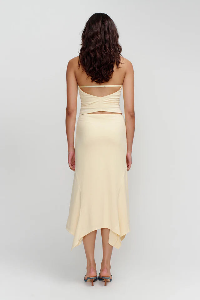 Elysian Collective Ownley Kyah Halter Top Butter 